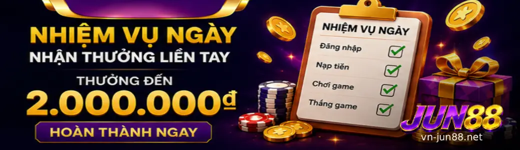 Banner JUN88 giới thiệu không gian giải trí trực tuyến và chương trình nổi bật